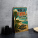 A vintage-style sign for North Peninsula State Park in Florida, featuring a beach scene with a turtle and palm trees.