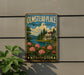 A vintage-style metal sign for Olmstead Place State Park in Washington, featuring a scenic landscape with a house, flowers, and a lake.