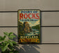 A vintage-style metal sign for Point of Rocks State Park in Maryland, featuring a scenic mountain landscape with a river and lush greenery.