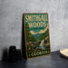 A vintage-style metal sign for Smithgall Woods State Park in Georgia, featuring a scenic illustration of the park's natural surroundings.