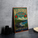 A vintage-style poster advertising Waiianapanapana State Park in Hawaii, featuring a scenic beach and ocean landscape.