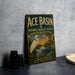 A vintage-style sign for the Ace Basin National Wildlife Refuge in South Carolina, featuring an illustration of a white egret and a crocodile in a tropical setting.