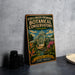A vintage-style metal sign for the Foellinger-Freimann Botanical Conservatory in Indiana, featuring a colorful illustration of the conservatory surrounded by lush greenery and flowers.