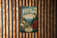 A vintage-style metal sign for the HOYT ARBORETUM, a living collection of trees from around the world, established in 1912.