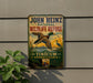 A vintage-style metal sign for the John Heinz National Wildlife Refuge in Pennsylvania, featuring a bird in flight and a scenic landscape.