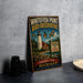 A vintage-style metal sign for the Whitefish Point Bird Observatory in Michigan, featuring a lighthouse and birds in flight.