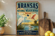 Aransas National Wildlife Refuge Texas Vintage Style Metal Sign Coastal Wildlife Park Decor Gift