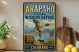 Arapaho National Wildlife Refuge Colorado Vintage Style Metal Sign Rustic Wildlife Sanctuary Decor Cabin Lodge Wall Plaque