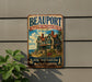A vintage-style metal sign for the Sleeper-McCann House, established in 1907, located in Beauport, Massachusetts.
