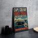 A vintage-style metal sign advertising Cape Cod Bay and the right whale, with a whale illustration and the text "Right Whale Critical Habitat" and "Massachusetts" below.