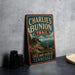 A vintage-style sign for Charlie's Bunch Trail in Tennessee, featuring a scenic mountain landscape.