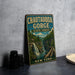 A vintage metal sign for Chautauqua Gorge State Forest in New York, featuring a scenic illustration of the gorge with a waterfall.