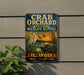 A vintage metal sign for the Crab Orchard National Wildlife Refuge in Illinois, featuring an illustration of a crane, a turtle, and a bird.