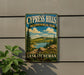A vintage-style sign for Cypress Hills, an interprovincial park in Saskatchewan, Canada.