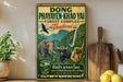 a vintage-style sign for the Dong Phayayen-Khao Yai Forest Complex in Thailand, depicting various animals such as elephants, a monkey, and a bird. The sign is displayed on a shelf next to a wooden cutting board and a potted plant, creating a rustic and natural atmosphere.