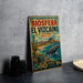 A vintage-style metal sign with a colorful illustration of a whale, cactus, and desert landscape, along with text promoting a wildlife reserve in Baja California, Mexico.