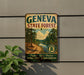 a vintage-style metal sign for the Genoa State Forest, mounted on a wall.