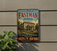 a vintage metal sign for the George Eastman Museum in Rochester, New York.