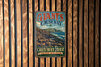 A vintage-style metal sign for Giant's Causeway, a famous tourist attraction in Northern Ireland.