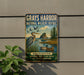 A vintage-style sign for the Grays Harbor National Wildlife Refuge in Washington, featuring illustrations of various birds and wildlife in a natural setting.