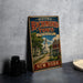 A vintage-style metal sign for Historic Richmond Town, featuring a scenic illustration of a town street and buildings, with the text "Historic Richmond Town" and "New York" prominently displayed.