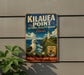 A vintage-style metal sign for the National Wildlife Refuge in Hawaii, featuring a lighthouse and a seagull, mounted on a wall.