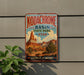 A vintage-style sign for Kodachrome Basin State Park in Utah, featuring a desert landscape with a mountain in the background.