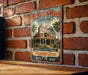 A vintage-style metal sign for the McFaddin Ward House, a historic landmark in Beaumont, Texas, built in 1906.