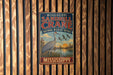 A vintage metal sign for the Sandhill Crane National Wildlife Refuge in Mississippi.