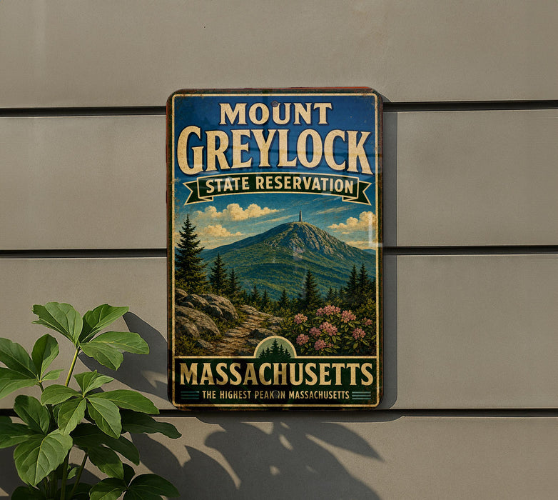Mount Greylock State Reserve sign