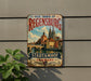 A vintage-style metal sign that reads "Old Town of Regensburg, Stadtamhof, Germany" is displayed on a wall, with a plant visible to the left.