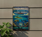 A vintage-style metal sign for the Papahanaumokea Marine National Monument in Hawaii, featuring an illustration of a sea turtle, a coral reef, and a kalua bird.