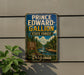 A vintage-style metal sign for Prince Edward-Gallon State Forest in Virginia, featuring a scenic image of a river surrounded by pine trees.