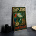 A vintage-style metal sign for the Rio Plátano Biosphere Reserve in Honduras, featuring a colorful illustration of a parrot and a jaguar.