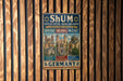 a poster advertising Shum, a site of Seyer, Worms and Mainz, a UNESCO World Heritage Site. The poster includes the names of the sites and the city of Shum, as well as the name of the site in German.