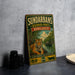 A vintage-style sign for the Sundarbans, a nature reserve in Bangladesh, featuring a tiger and a boat on a river.