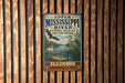 A vintage-style metal sign for Upper Mississippi River National Wildlife and Fish Refuge in Illinois, featuring illustrations of birds, fish, and a serene landscape.