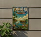 A vintage metal sign advertising Vembanad-Kol Wetland, a famous natural attraction in India.