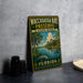A vintage-style metal sign for Waccassass Bay Preserve, Florida, featuring a tropical landscape with palm trees, a bird, and a body of water.