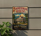 A vintage-style sign for the Zimmerman House, a historic building located in North Conway, New Hampshire.