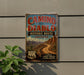 a vintage-style sign for the Camino del Diablo Historic Route in Arizona, with a desert landscape and road sign for Route 66.