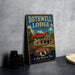 A vintage-style metal sign for the Bothwell Lodge, a historic lodge in Missouri, with a house illustration and the text "A Step Back in Time" and "Established 1935".