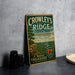 A vintage metal sign for Crowley's Ridge State Park in Arkansas, featuring a scenic landscape with a river and a cliff.