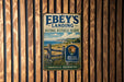 a vintage metal sign for the National Historical Reserve, specifically Ebey's Landing, located in Coupeville, Washington.