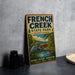 A vintage-style sign for French Creek State Park in Pennsylvania, featuring a scenic illustration of the park and its surroundings.
