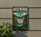A vintage-style sign for Milo Mciver State Park in Oregon, featuring a scenic illustration of a waterfall surrounded by lush greenery.