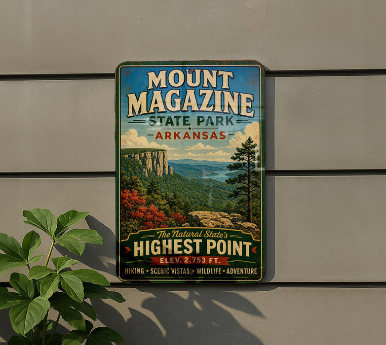 Mount Magazine State Park Arkansas sign
