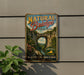 A vintage-style metal sign for Natural Bridge State Park in Virginia, featuring a scenic image of the bridge surrounded by lush greenery.