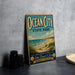 A vintage-style sign for Ocean City State Park, featuring a beach scene and text that reads "Ocean City State Park" and "Memories Made Here".
