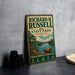 A vintage-style sign for Richard B. Russell State Park in Georgia, featuring a scenic illustration of a lake, trees, and a canoe.